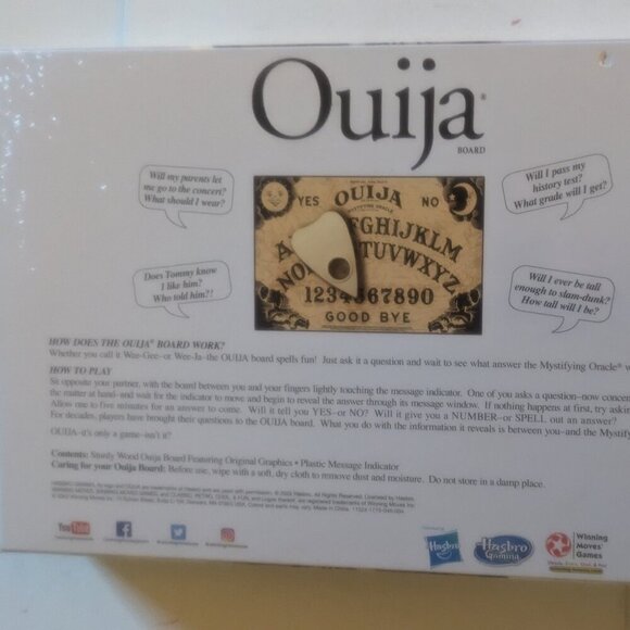 NWT Ouija Mystifying Oracle Halloween Classic Board Game Hasbro Spooky Seance - Picture 5 of 11